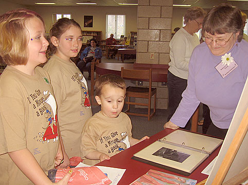 Bek and kids at Estil County