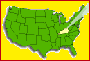 Kentucky on the US map