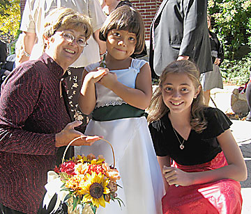 Marie with her daughters